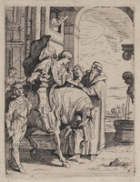 KG 17092c
<br/>
De verloren zoon neemt afscheid van zijn vader
<br/>
<em>anoniem NL (17de eeuw)</em>